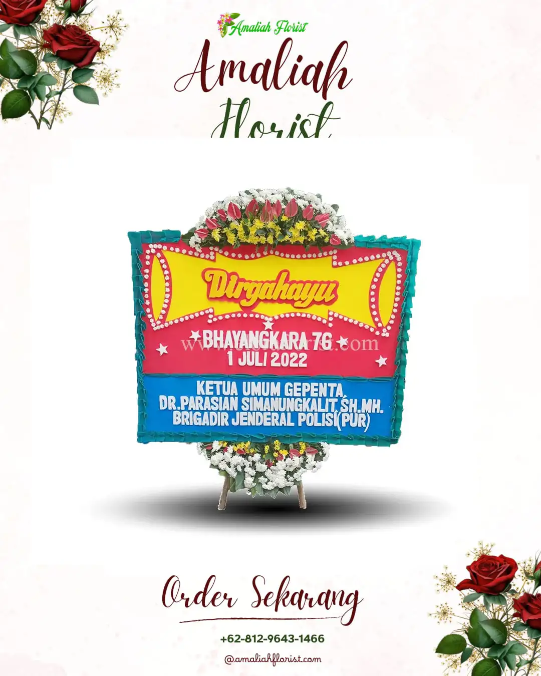 Papan Bunga HUT Ulang Tahun Bodang